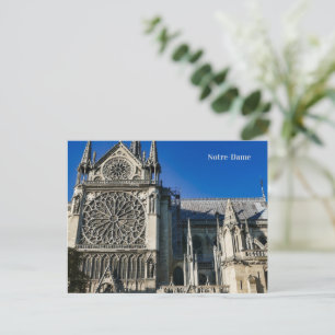 Cartão Postal De Festividades Catedral de Notre-Dame em Paris