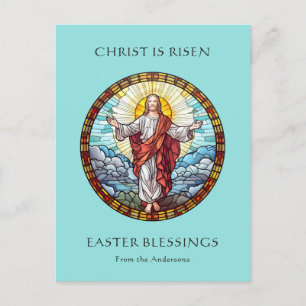 Cartão Postal De Festividades Católico religioso Páscoa Jesus Ressurreição