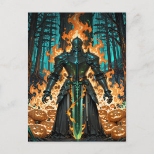 Cartão Postal De Festividades Cavaleiro da Floresta Negra Negra