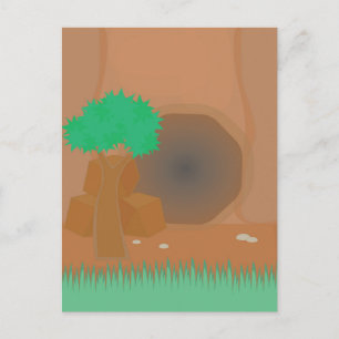 Cartão Postal De Festividades Caverna