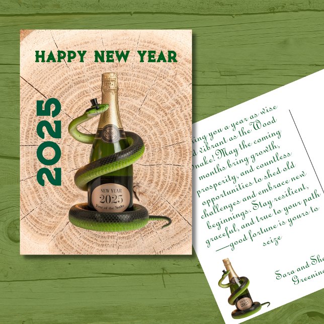 Cartão Postal De Festividades Celebração do Cobra lunar chinês em 2025 (Criador carregado)