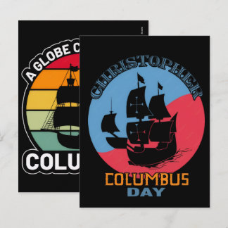 Cartão Postal De Festividades Celebração do Dia de Colombo: História, Tradições 