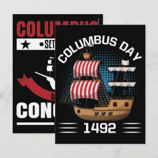 Cartão Postal De Festividades Celebração do Dia de Colombo: História, Tradições 