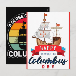 Cartão Postal De Festividades Celebração do Dia de Colombo: História, Tradições 