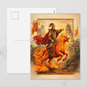 Cartão Postal De Festividades Celebrações do Ano do Cavalo Chinês 2026