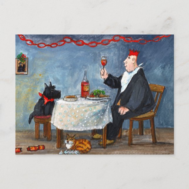 Cartão Postal De Festividades Celebrating Christmas. (Frente)