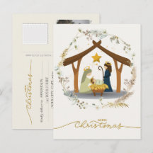 Cena de Natal Menino Jesus no Presépio Sua Foto