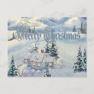 CARTÃO POSTAL DE FESTIVIDADES CENA DE NATAL POR SHARON SHARPE