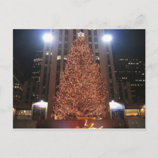 Cartão Postal De Festividades Centro de Rockefeller da árvore de Natal