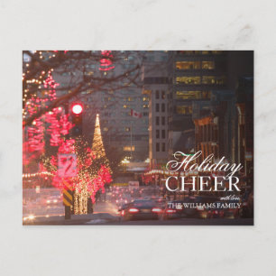 Cartão Postal De Festividades Centro Montreal no Natal
