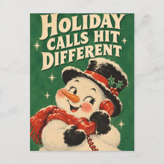 Cartão Postal De Festividades Chamadas de Férias de Papai Noel Antigo Soam Difer