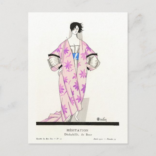 Cartão Postal De Festividades Charles Martin Fashion (Frente)