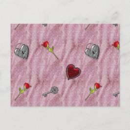 Cartão Postal De Festividades Chave do Meu Namorados Cardíaco