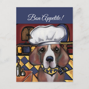 CARTÃO POSTAL DE FESTIVIDADES CHEFE BEAGLE