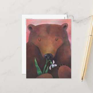 Cartão Postal De Festividades Cheira a Primavera