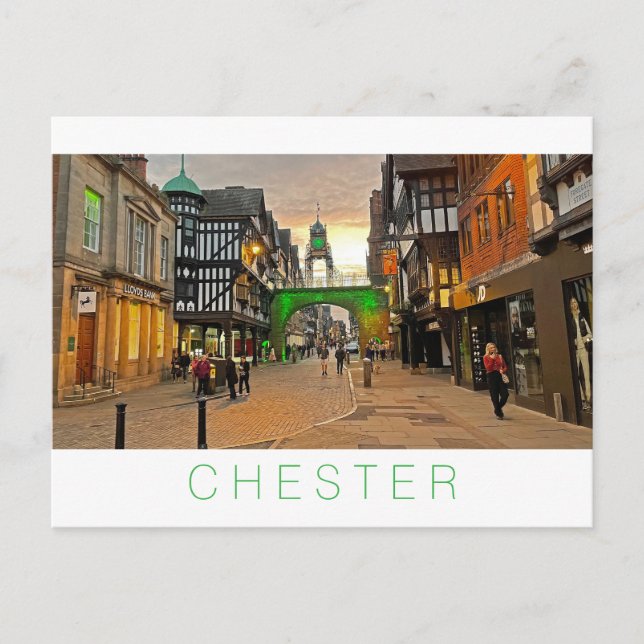 Cartão Postal De Festividades Chester (Frente)