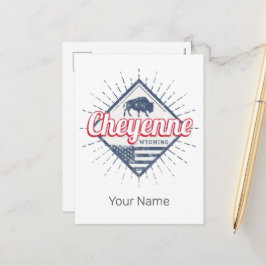 Cartão Postal De Festividades Cheyenne City Wyoming Estados Unidos Vintage EUA