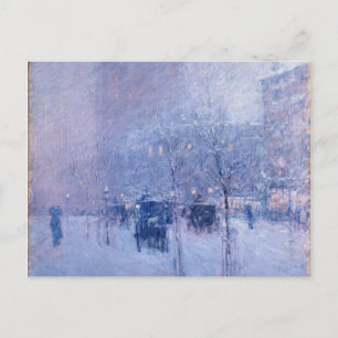 Cartão Postal De Festividades Childe Hassam - Tarde Da Tarde, Nova Iorque, Inver