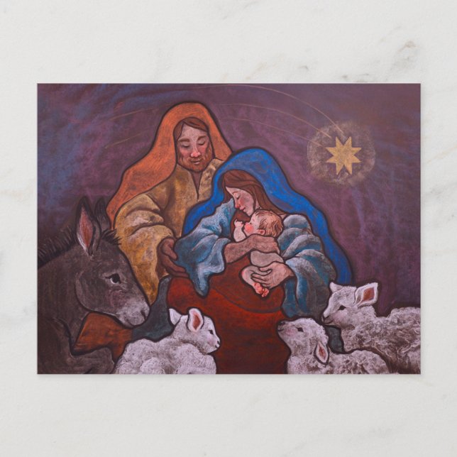 Cartão Postal De Festividades Chirstmas Nativity postcard (Frente)