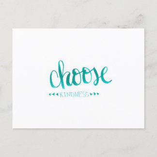 Cartão Postal De Festividades Choose Kindness Greeting Card