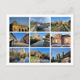 Cartão Postal De Festividades Christchurch Holiday Postcard