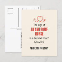 Christian AWESOME NURSE SERVANT HEART Obrigado