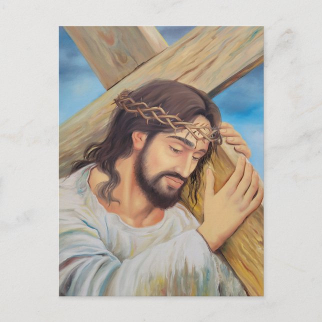 Cartão Postal De Festividades Christian Faith Jesus Cristo (Frente)
