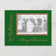 Christmas Add Your Photo Frame  Postcard