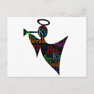 Cartão Postal De Festividades Christmas Angel