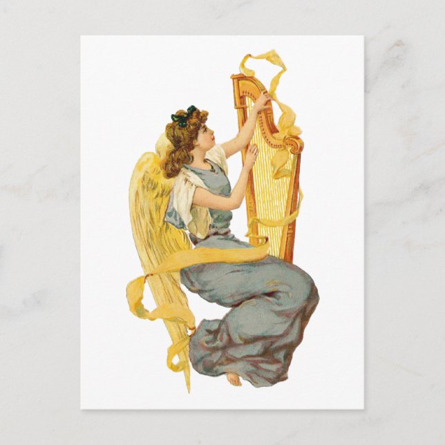 Cartão Postal De Festividades Christmas Angel of Ireland (Frente)