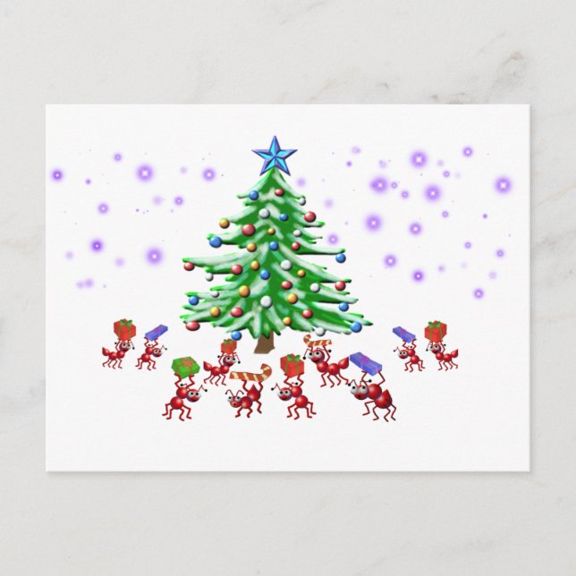 Cartão Postal De Festividades Christmas Ant-ticipation (Frente)