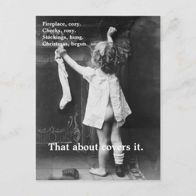 Cartão Postal De Festividades Christmas Begun - Postcard (Frente)