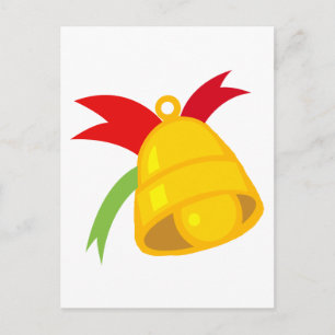 Cartão Postal De Festividades Christmas Bell