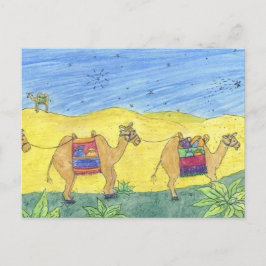 Cartão Postal De Festividades CHRISTmas Camels Postcard
