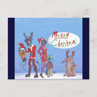Cartão Postal De Festividades Christmas Card
