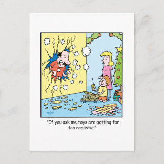 Cartão Postal De Festividades Christmas Cartoon about Toys!