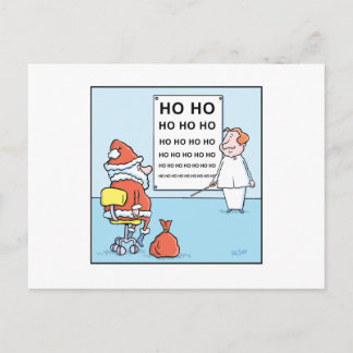 Cartão Postal De Festividades Christmas Cartoons Santas Eye Test