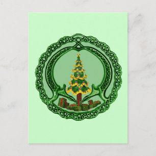 Cartão Postal De Festividades Christmas Claddagh