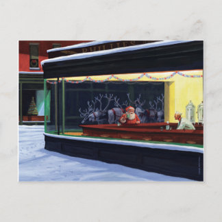 Cartão Postal De Festividades Christmas Diner Postcard