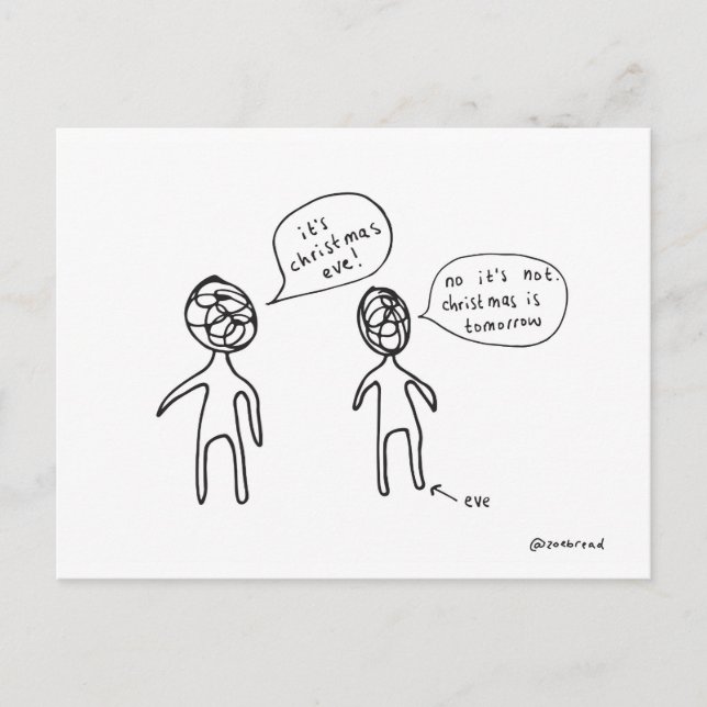 Cartão Postal De Festividades christmas eve postcard (Frente)