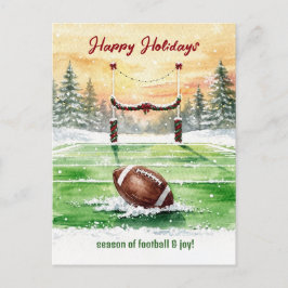Cartão Postal De Festividades Christmas Football Holiday Greeting Cards