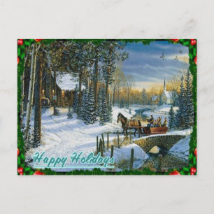 Cartão Postal De Festividades Christmas Holiday postcard