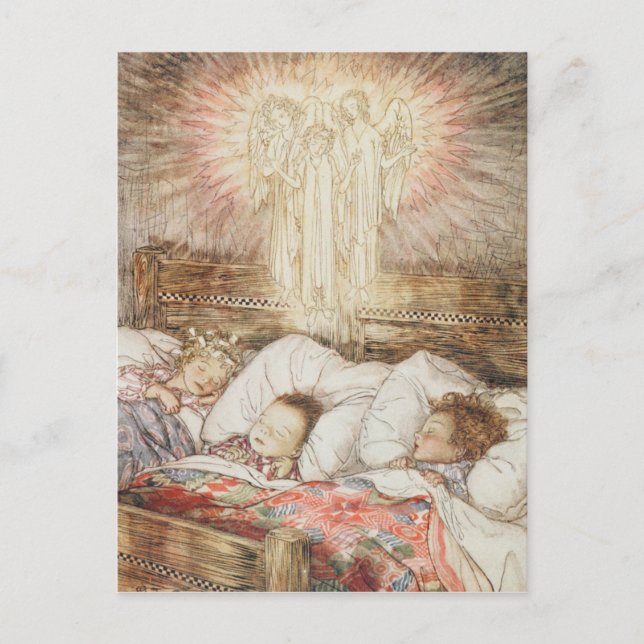 Cartão Postal De Festividades Christmas illustrations (Frente)