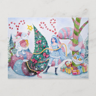 Cartão Postal De Festividades "Christmas in Wonderland" Postcard