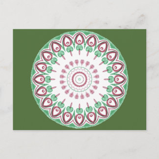 Cartão Postal De Festividades Christmas Kaleidescope
