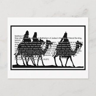 Cartão Postal De Festividades Christmas Magi