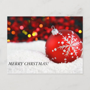 Cartão Postal De Festividades christmas ornaments 3, MERRY CHRSTMAS!
