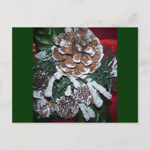 Cartão Postal De Festividades christmas pine cone