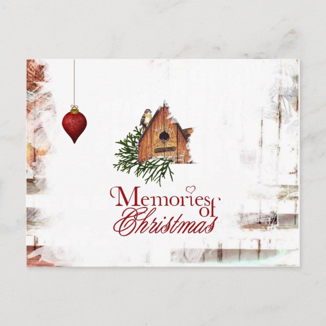 Cartão Postal De Festividades christmas post card (Frente)