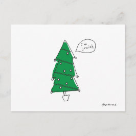 Cartão Postal De Festividades christmas tree postcard